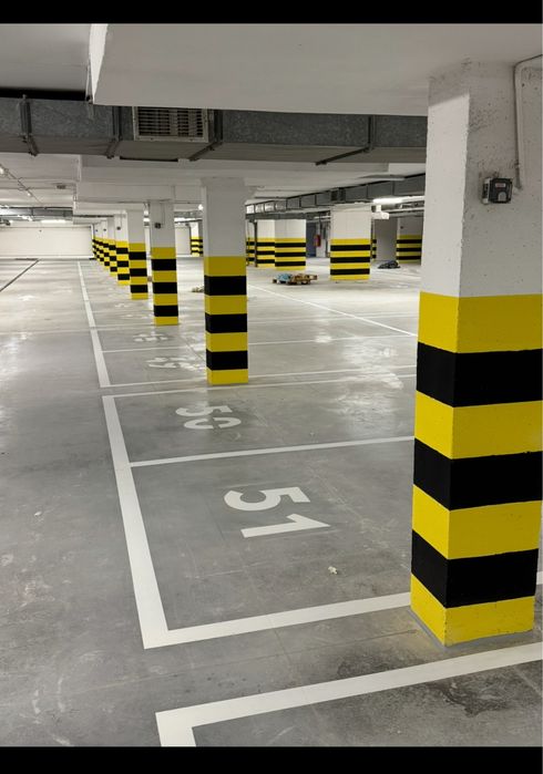 Malowanie Pasów Linii Oznakowania Poziome Parkingi Hale Magazyny