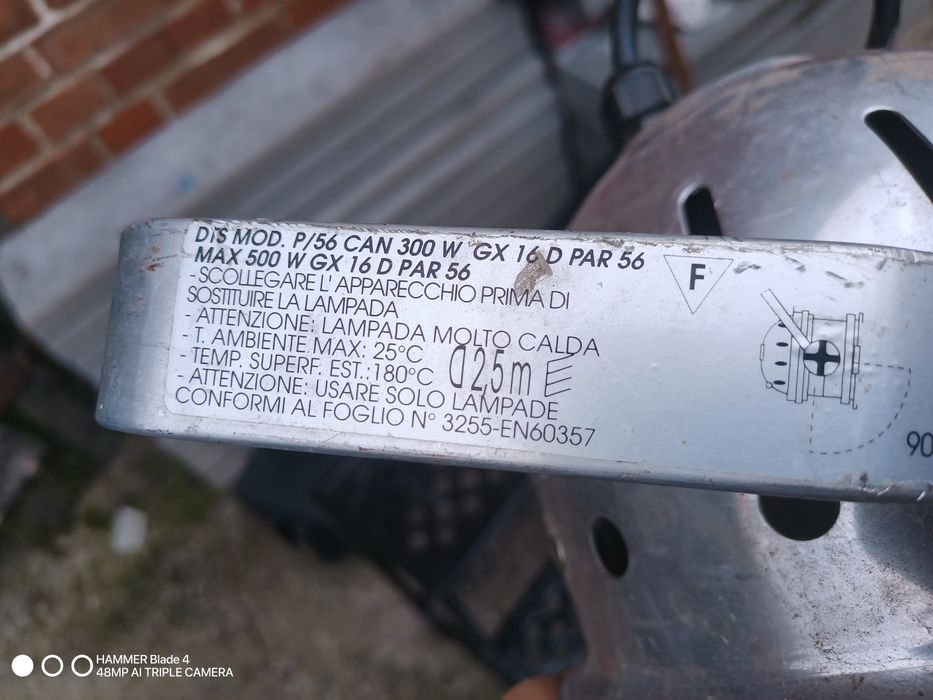 Lampa teatralna estradowa