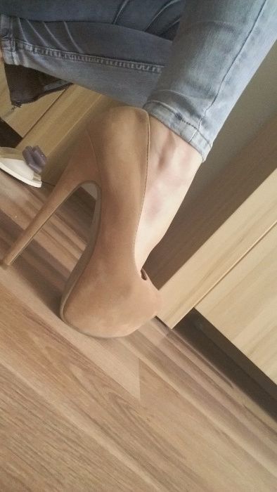 Szpilki deezee 37 brązowe platformy