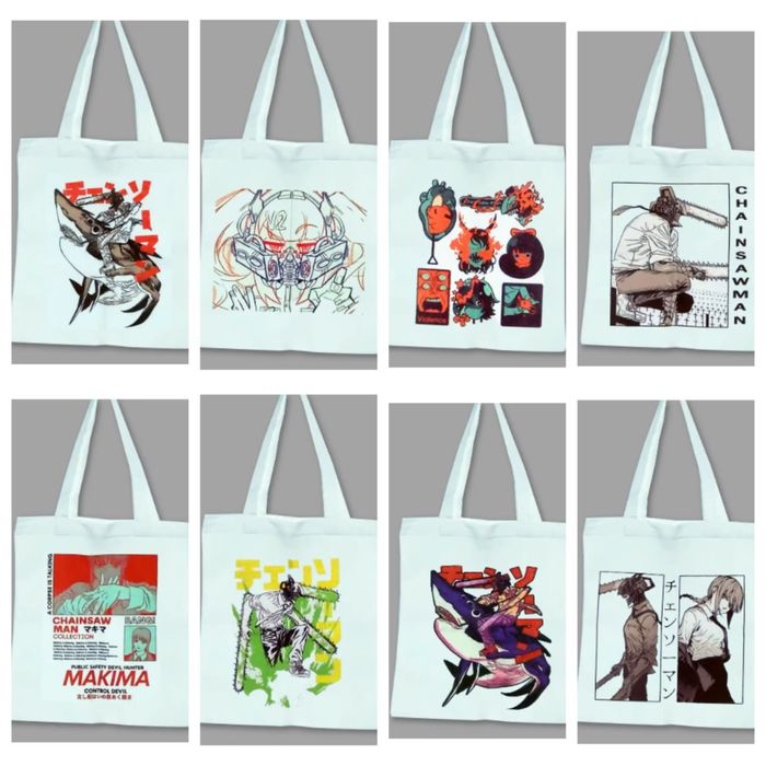 Шопер з аніме принтом 40×35 см