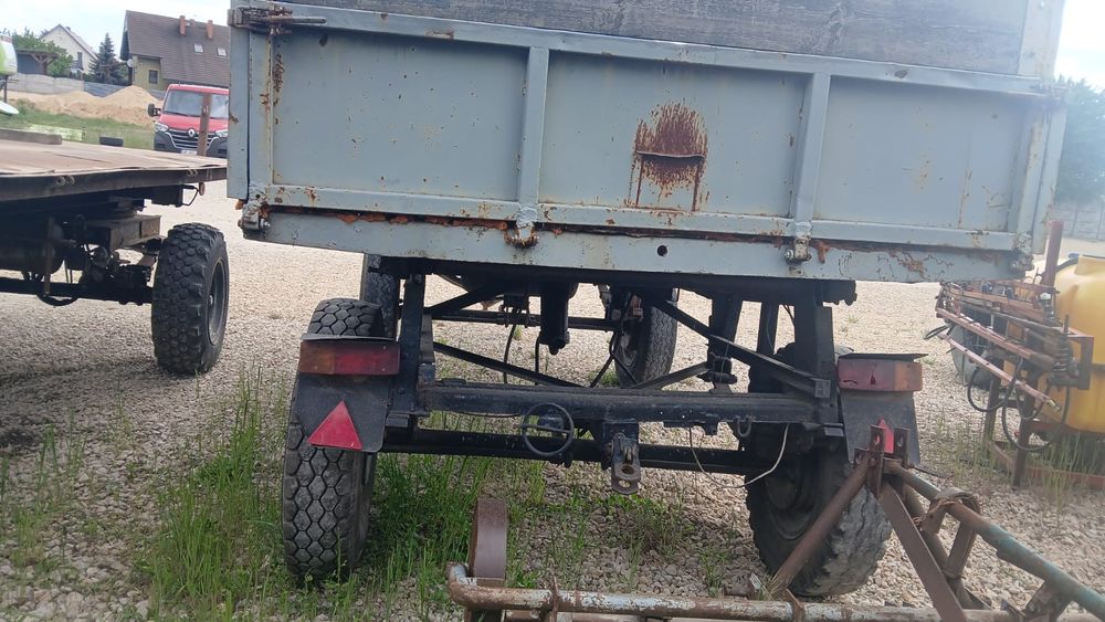 Rozrzutnik Obornika Tandem 8 ton Warfama  Przyczepa  Wywrotka D-47