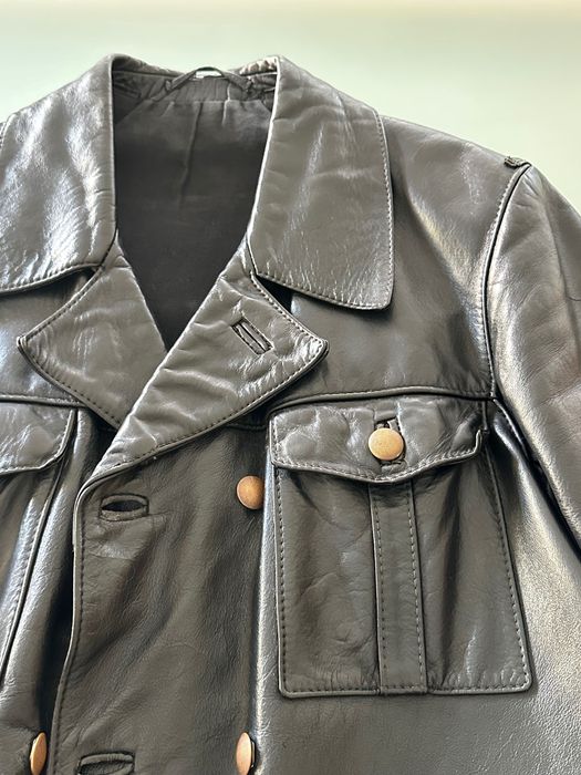 Casaco de moto em Pele de Cavalo ( HorseHide ) - Polícia Alemã anos 80