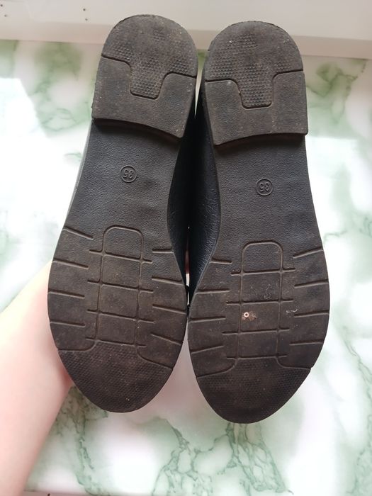 Балетки на дівчинку темно-сині р.35.