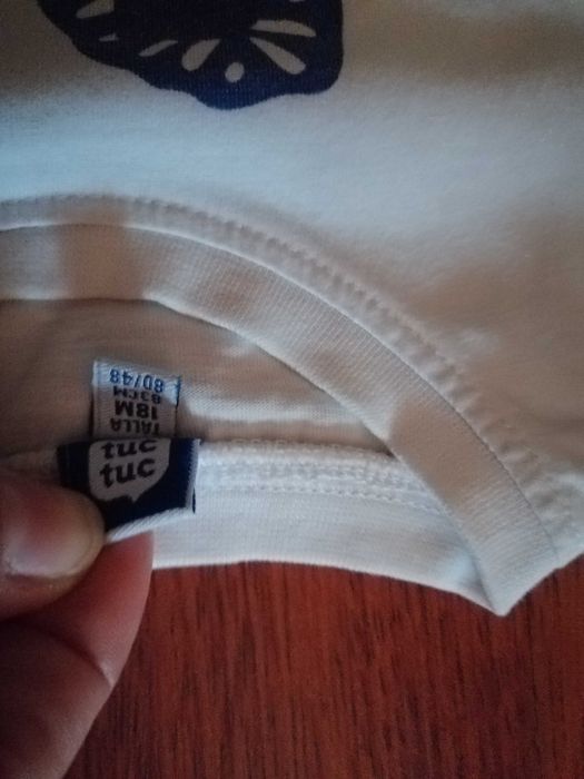 6 t-shirts manga curta, tuc tuc, 18-24 meses