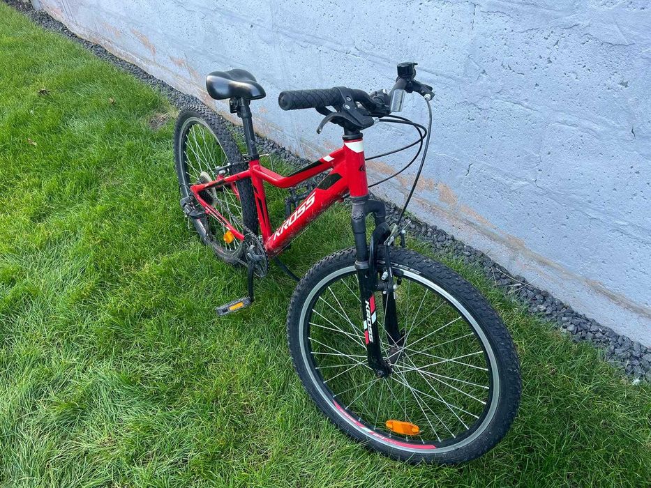 Rower dziecięcy Kross Hexagon Junior czerwony 24 cale