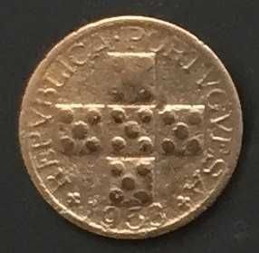 Moeda XX centavos bronze - Portugal - 1953