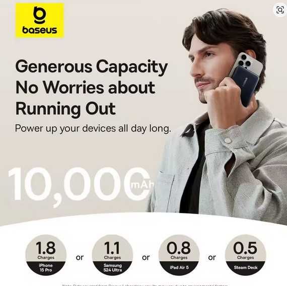 Павербанк magsafe Baseus Nomos Qi2,2-25w, PD-45W 10000mAh