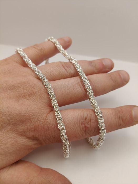 Srebrny Łańcuszek i Bransoletka Pr.925 Piękny Damski Komplet