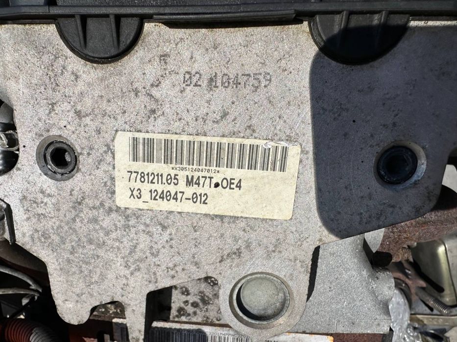 Двигун  Повністю в зборі БМВ М47T Мотор BMW M47 M47T  2.0 дизель X3