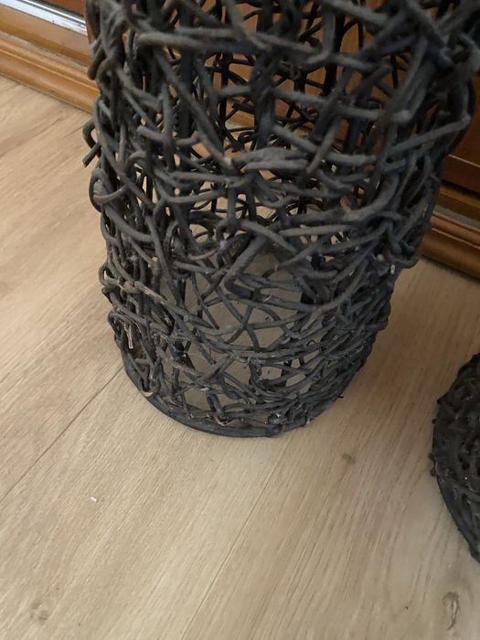 Decoração em Vime – Conjunto de 2 Peças