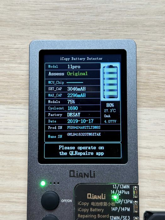 Bateria do iPhone 11 Pro – Oryginalna, Używana, Sprawna