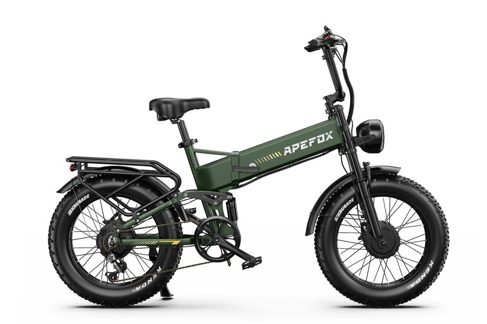 Bicicleta elétrica dobrável fat bike APEFOX RH20 48V 1500W