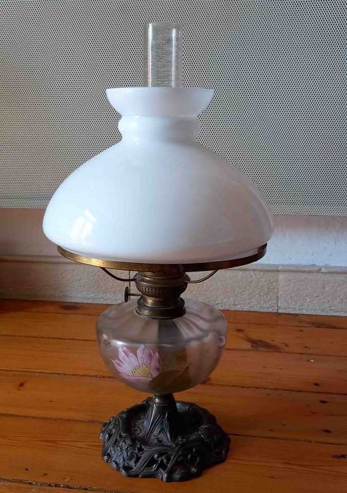 Antyk Secesyjna lampa naftowa