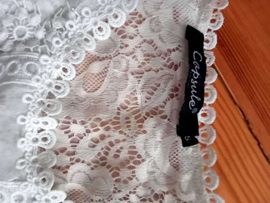 Elegancka biała bluzka S