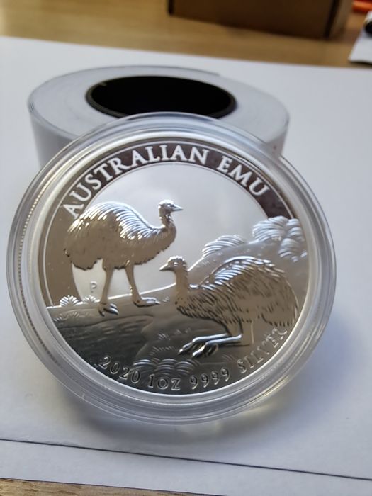 Інвестиційна срібна монета 1 унція  Австралійський Ему 2020 , срібло