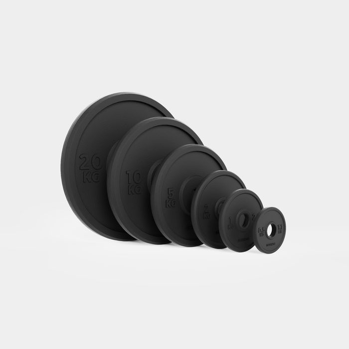 Disco de Musculação ferro fundido 20kg 28mm, ferro fundido em parte
