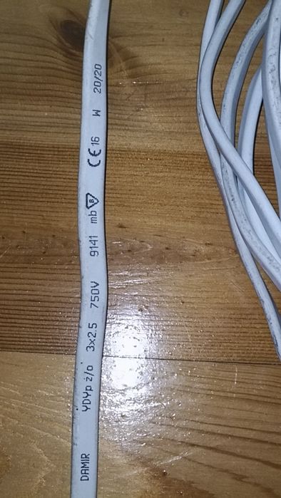 Przewód YDYp 3x2.5 mm 25 mb