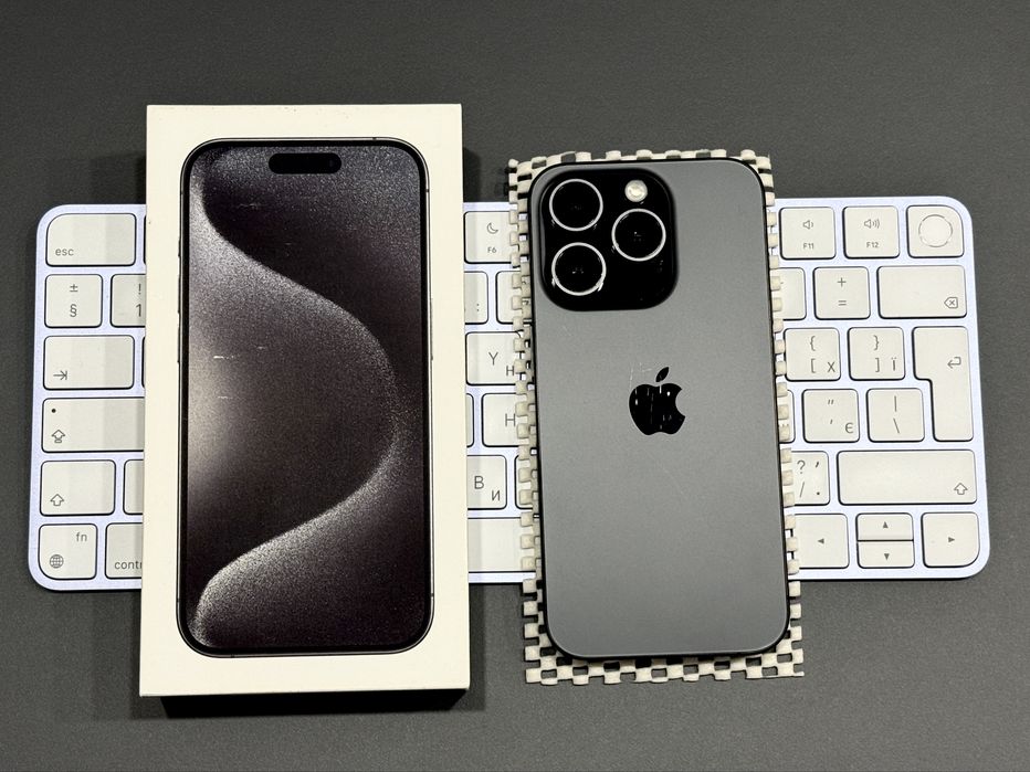 iPhone 15 Pro 128GB Black Titanium Neverlock e-SIM Neverlock (без ремонтів)