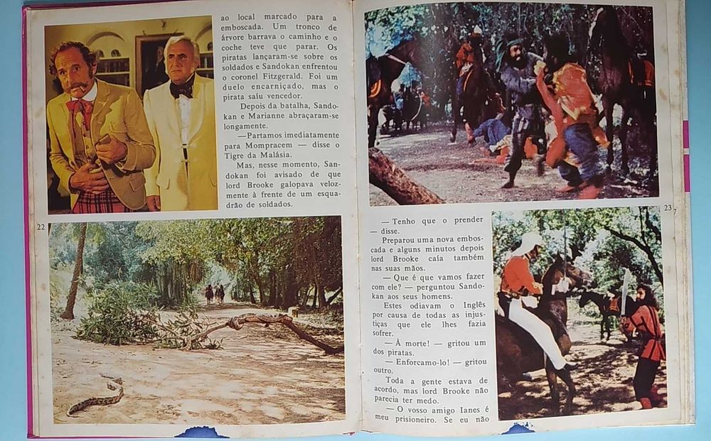 Sandokan : O Tigre da Malásia - Edições RTP , 1976 Fotonovela da série