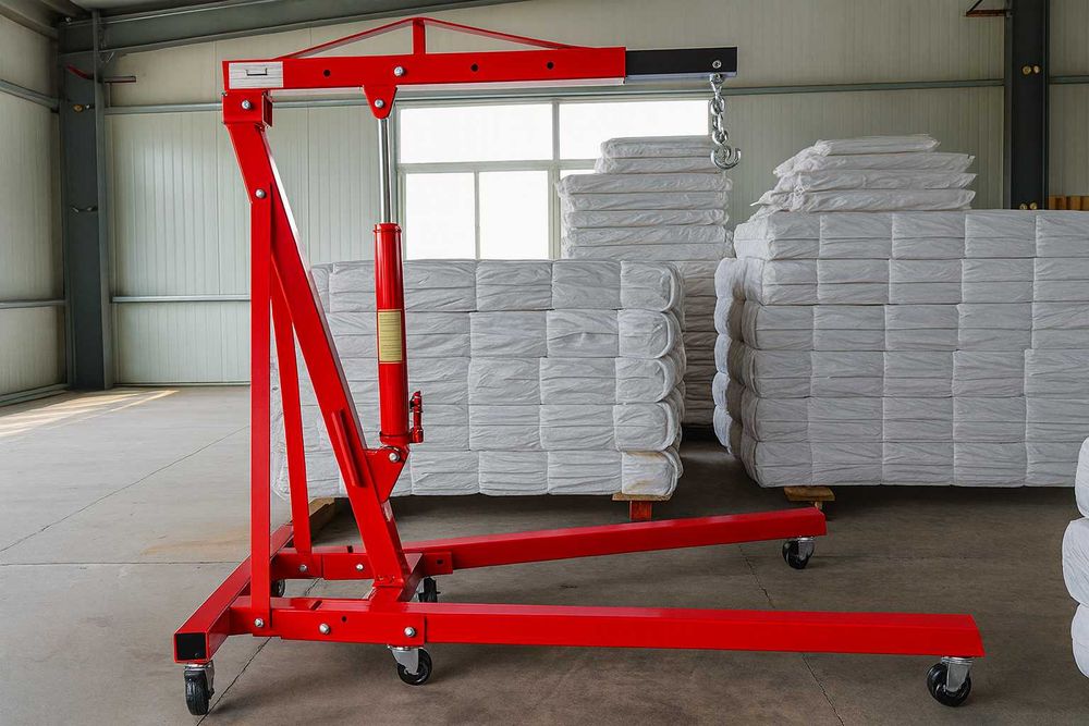 Кран гідравлічний підкатний для двигуна 1Т Apphech кран для двигателя