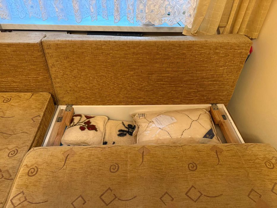 Narożnik tapicerowany do spania