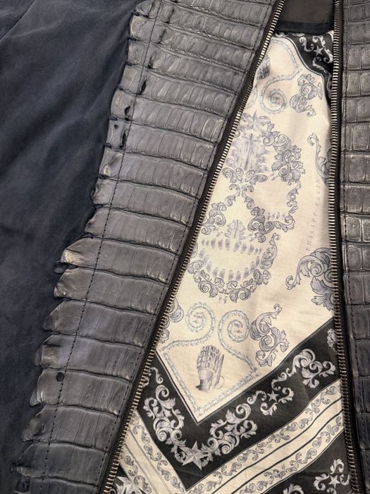 Мужская кожаная куртка Philipp Plein, оригинал.