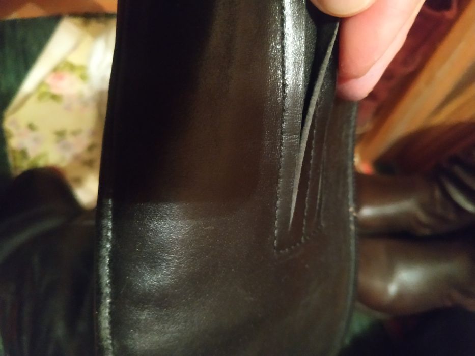 Шкіряні чоботи на латки