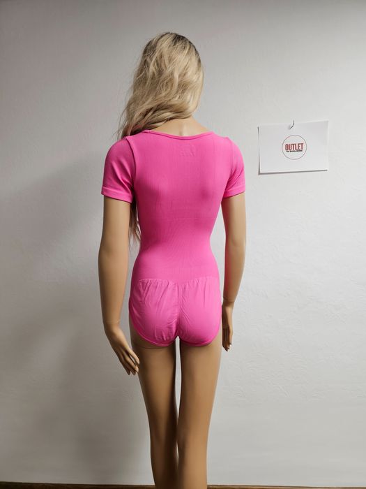 Body Modelujące Różowe S  Z Efektem Push-Up