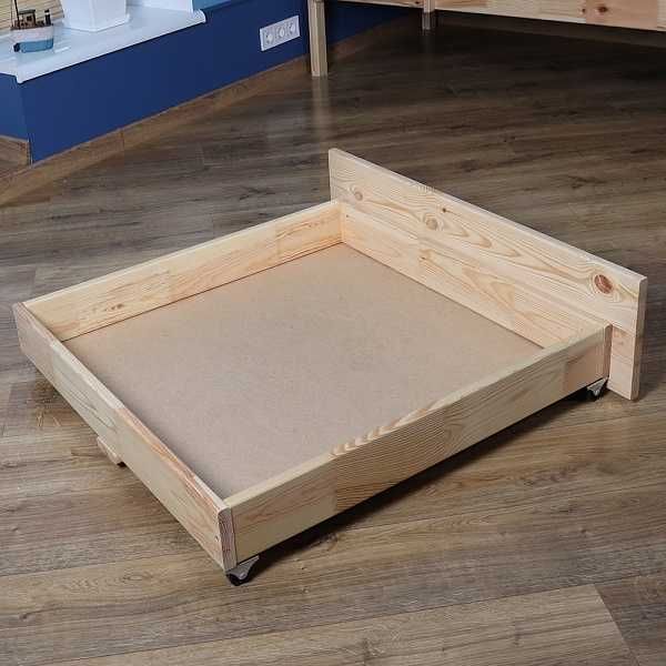 Підліткове ліжко Babyson 1 з ящиками лак 80x190 см сосна Доставка безкоштовна при повній оплаті