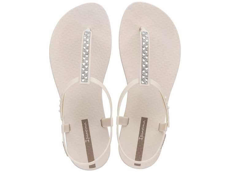Ipanema Sandal Class japonki damskie beżowe z cyrkoniami r. 37-42