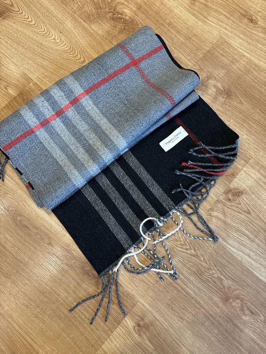 Elegancki szalik na wzor Burberry wymiary 40/180 cm