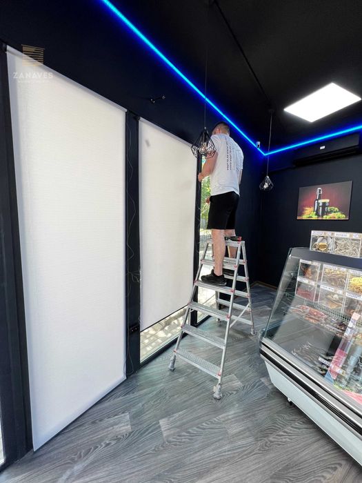 Тканинні ролети, жалюзи день ночь, римські, рулонні штори, ролеты