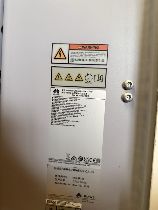 Інвертор для солнечных батарей huawei sun 2000-215ktl h0