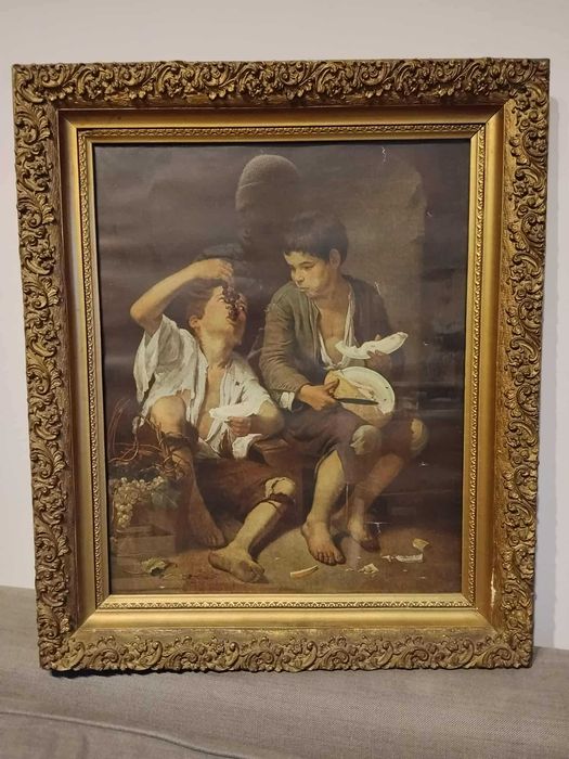 Stare obrazy w pięknej ramie