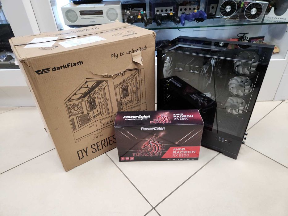 Komputer Dla gracza Ryzen 5 5700X 32GB 1TB SSD RX 6800 16GB Gwarancja Sklep