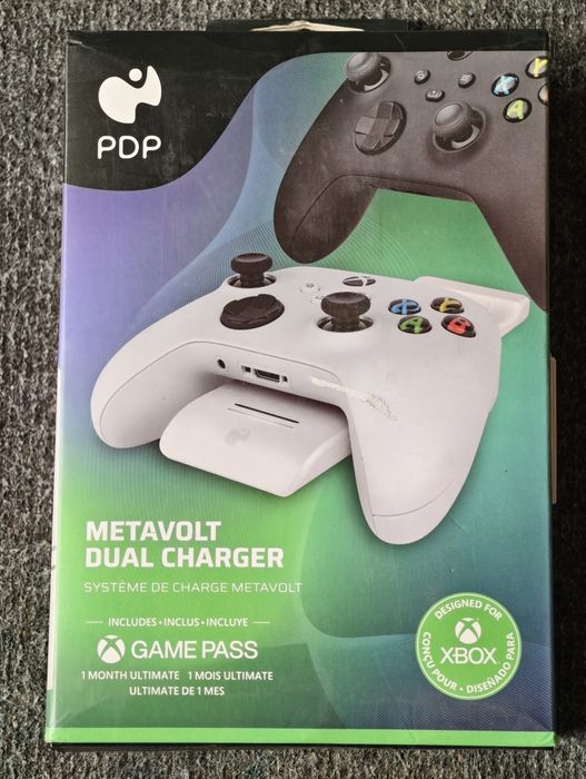 2x Akumulatory 20h + Ładowarka PDP Metavolt Dual Charger Xbox Series X|S / One | NOWA