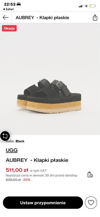 Nowe klapki ugg rozmiar 41