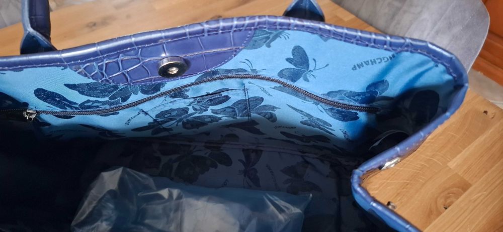 Torba Lonchamp Roseau dark blue