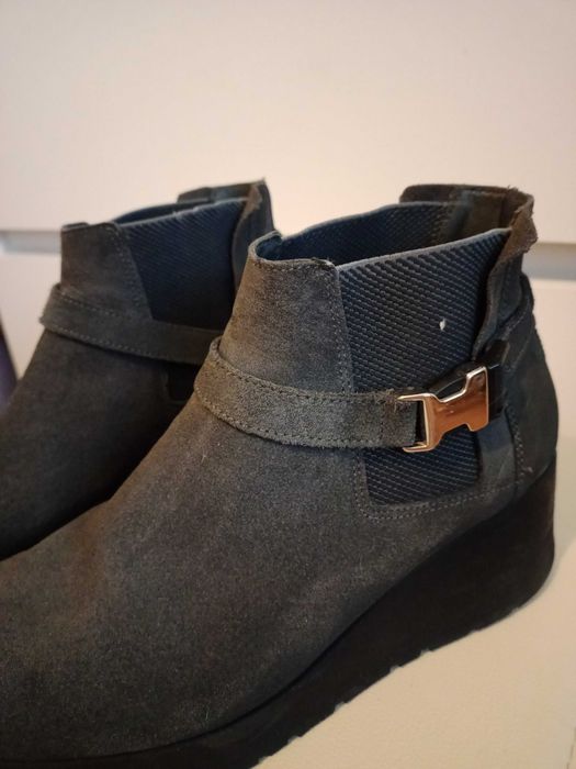 Buty botki zamszowe damskie 37/24
