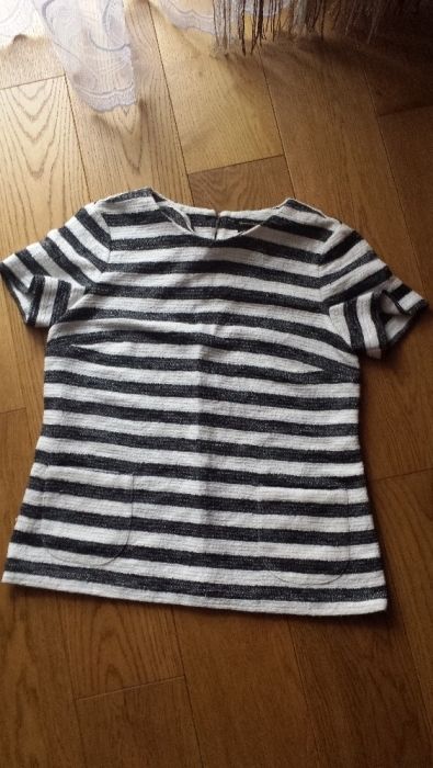 Śliczna pudełkowa bluzeczka w pasy - Massimo Dutti rozmiar M
