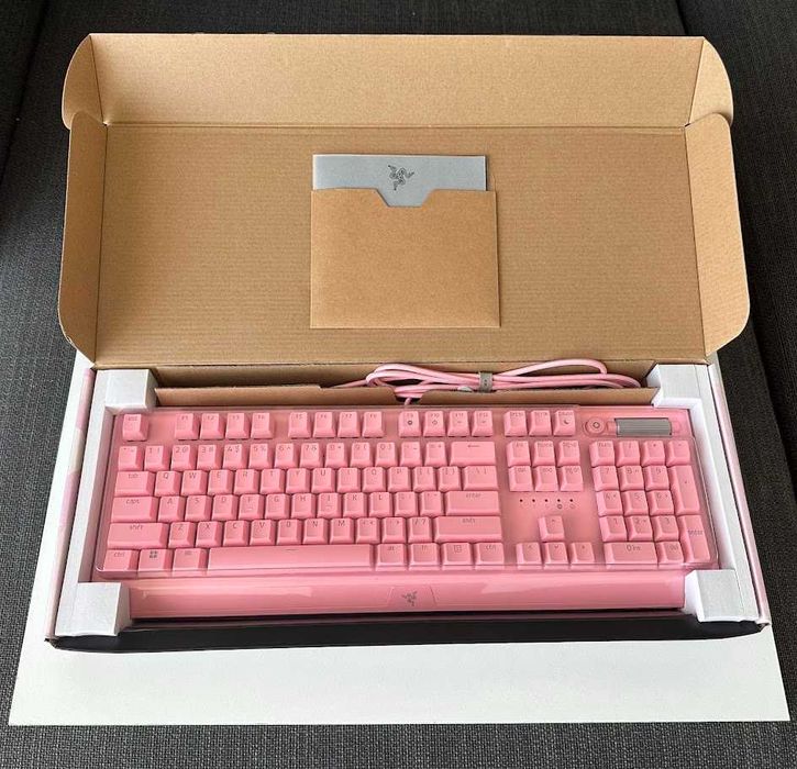 Razer Blackwidow V3 Quartz Edition - Como Novo (C/ Caixa e Extras)