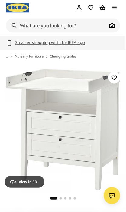 Armário muda fraldas Sundvik IKEA