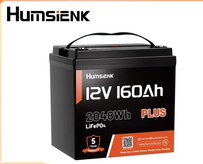 Akumulator lifepo4 HUMSIENK 12V 150ah 160Ah BMS Kamper Łódź  160 Ah 150A