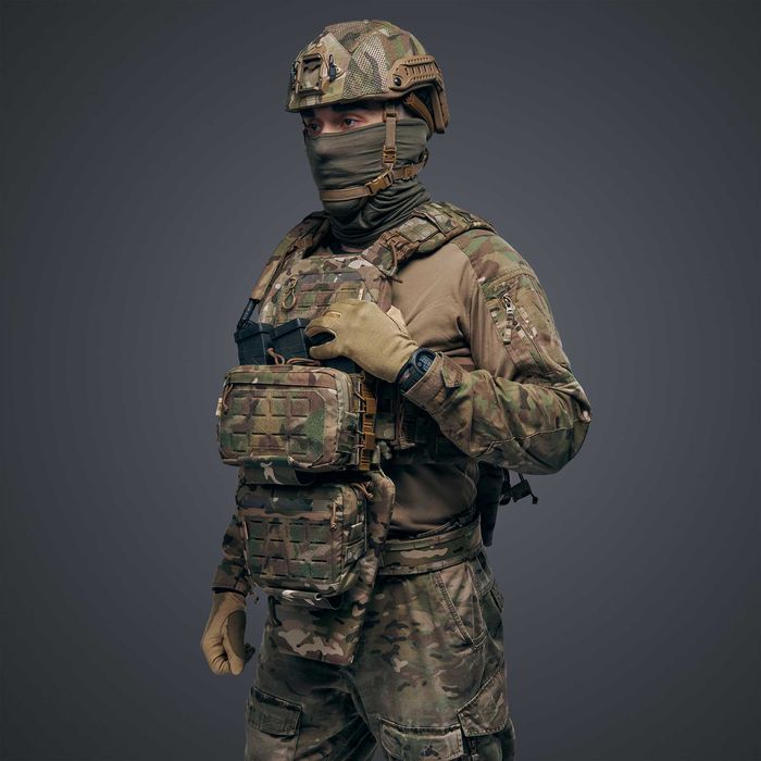 Плитоноска "E-tac Corsar Gen3 Pro" з плакардом, додатковими модулями та гідраційною системою