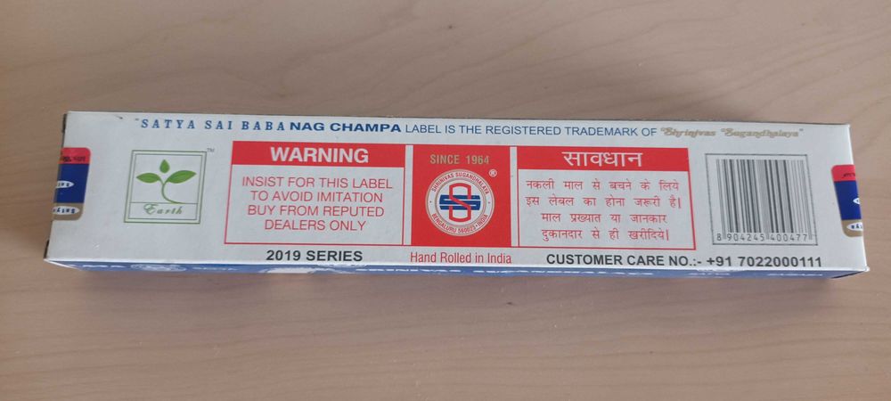 Incenso say nag champa