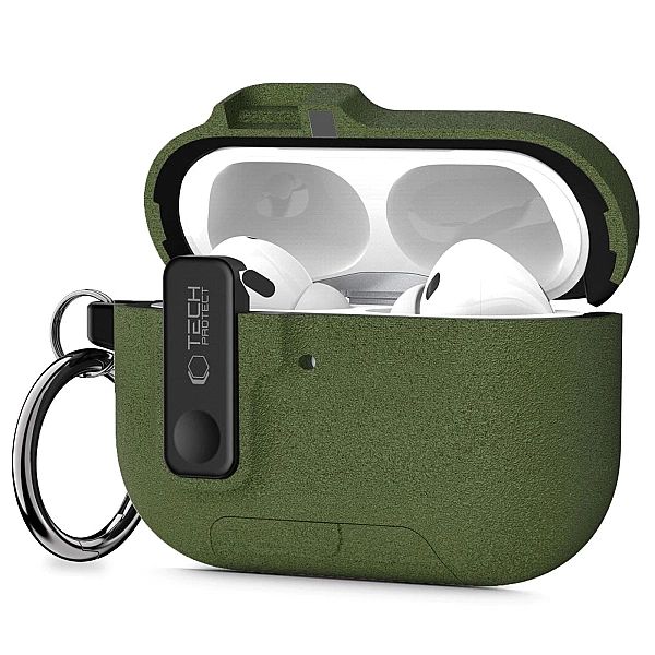 Etui Tech-Protect Slim Hook na AirPods Pro 3 - Zielone