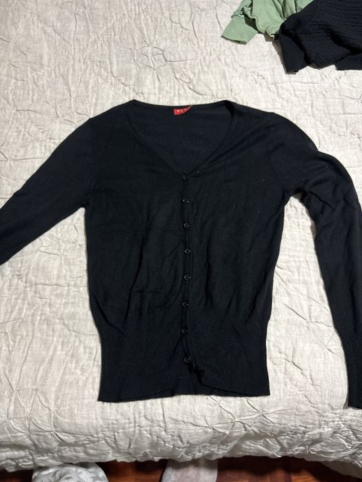 Casaco de malha preto