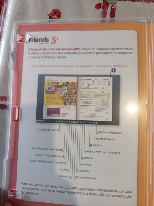 CD-ROM / DVD Manual Interactivo Multimédia Friends 5 ano