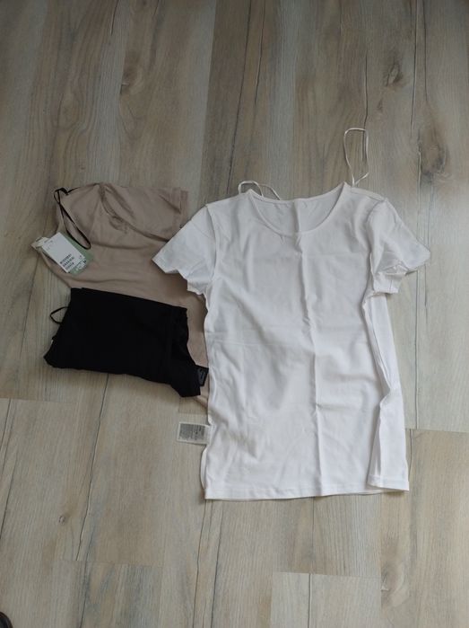 Tshirt basic h&m L nowy zestaw