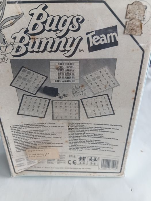 Jogo vintage Bugs Buny Team anos 80 (ainda embalado)